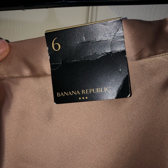 Banana Republic Long Length Maxi Skirt Size‎ 6 NEW champagne color - Picture 3 of 10